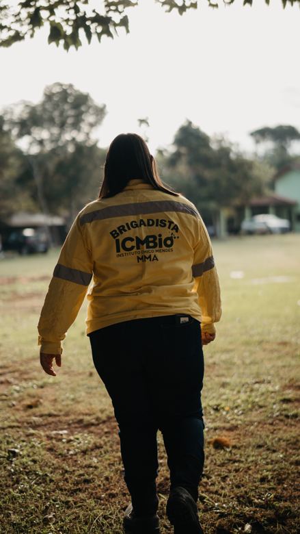 Brigadista do ICMBio acompanhando a expedição