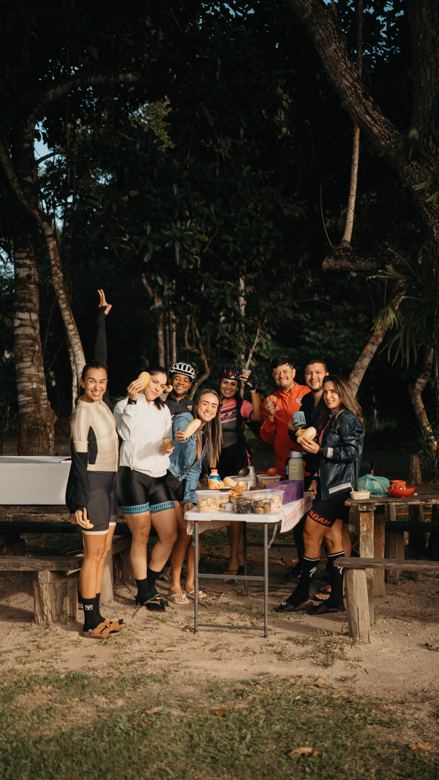 Turma da expedição no café da manhã